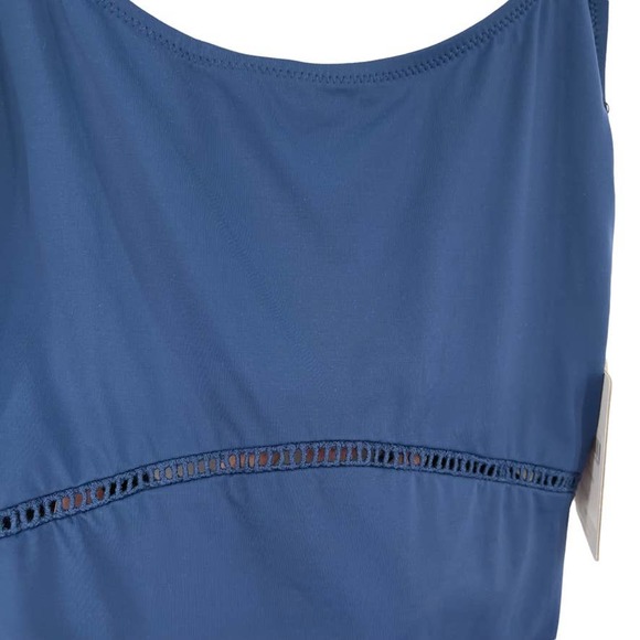 NWT - PACSUN Rhythm My Scoop One Piece Swimsuit Bathing Suit Sea Blue - Size 6 - Picture 4 of 12